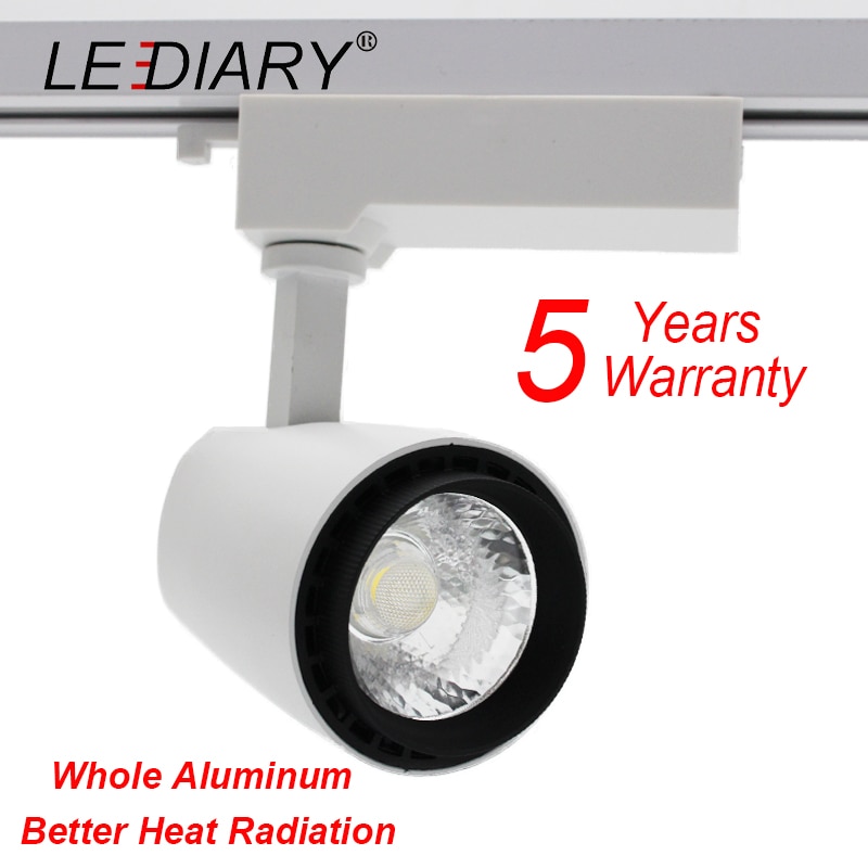 LEDIARY LED ajustable lámpara 15W 220V 240V Illuminazione un Binario luces de la pista ferroviaria para tienda exposición Oficina