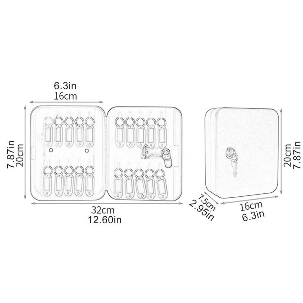 Key Box Household Wall-Mounted Password Key Cabinet Storage Box Management Box Wall-Mounted Car Key Box