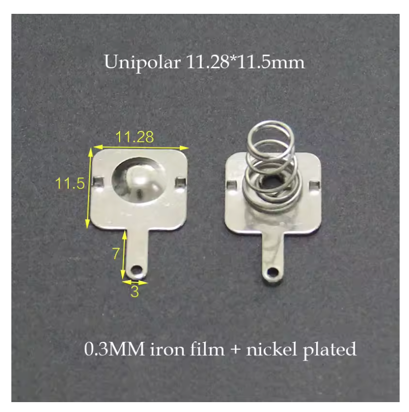 3Pairs AA Battery Contacts Spring Contact Band Plate 13.5/13/11.28*11.5MM 29*11MM Battery Connector Positive Electrode Negative