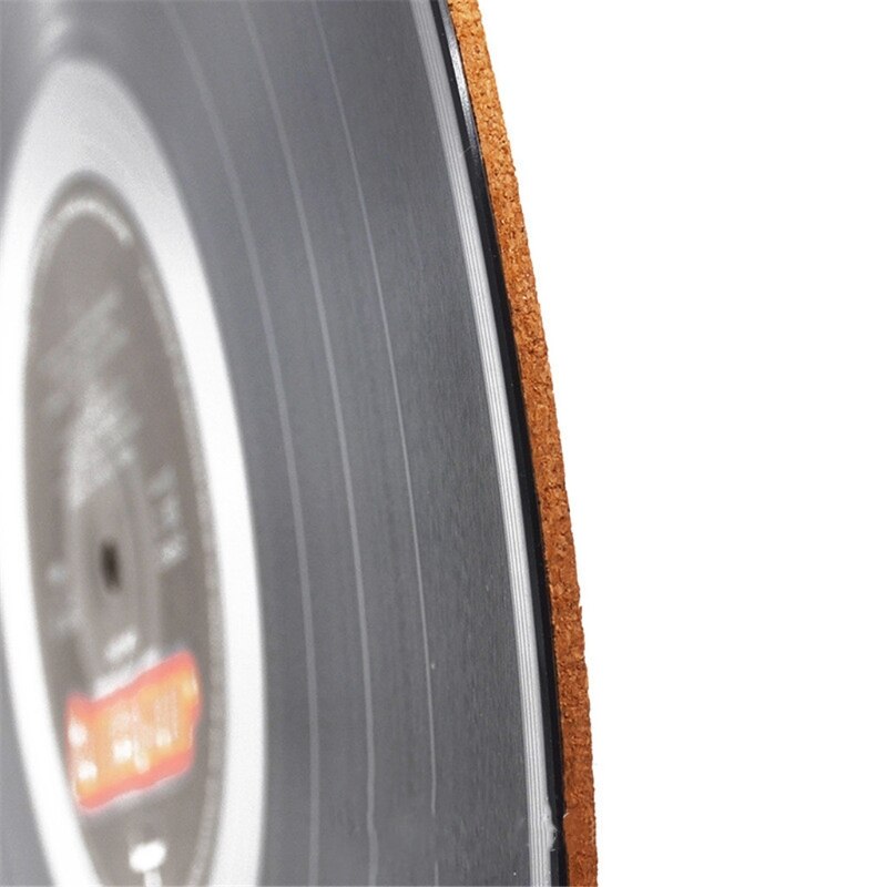 2mm cortiça lp tapete deslizante 2mm anti-estático engrossar slipmat para registro de vinil lp de 12 polegadas