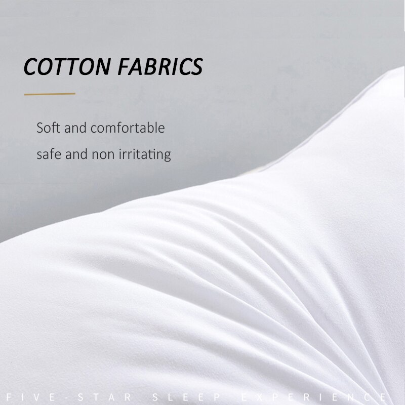 Oreiller de luxe de pour dormir, moelleux et de soutien, pour lit d'hôtel, mi-haut, noyau de remplissage, pour la maison