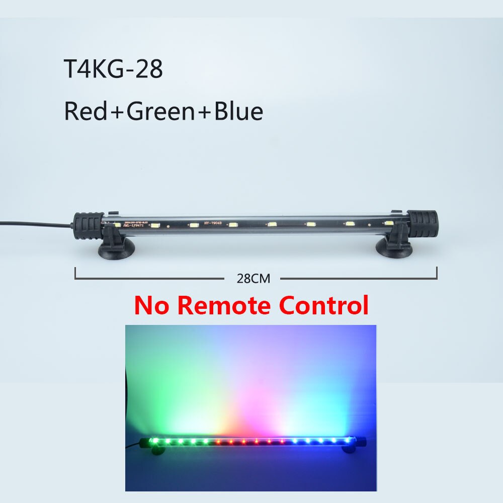 RGB Aquarium licht 18-59cm fernbedienung tauchen lampe Bunte lampe 90-260v lampe für pflanzen fisch tank ätherisches Amphibien verwenden: 28 RGB