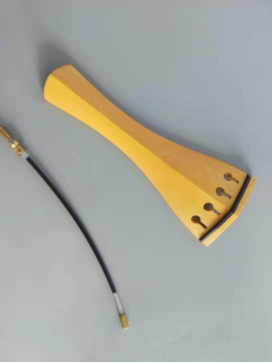 1PC Violine Schwanz Stück 4/4 Mit Nylon Schwanz Darm Geige Teile Saitenhalter: Lavendel
