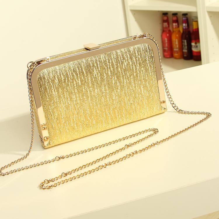 Vrouwen Avond Party Bags Goud Zilver Schouder Cross Body Bag Dames Dag Clutch Diner Zak: big size gold