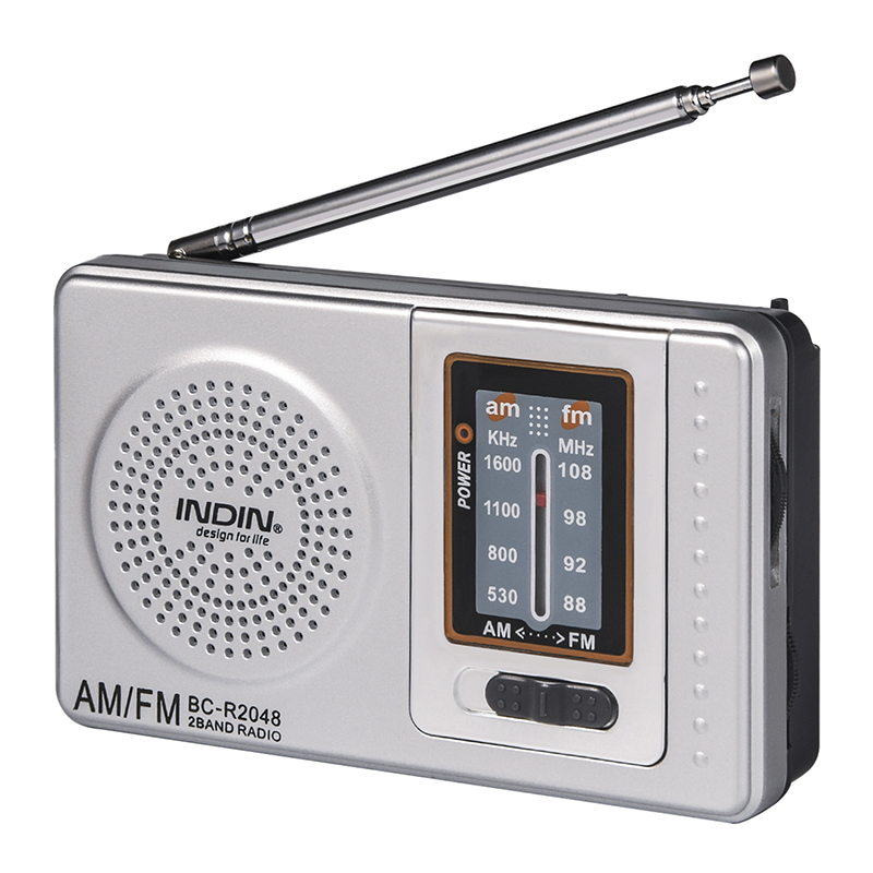 Mini Portable Pocket AM/FM Radio Telescopic Antenna Battery Powered Receiver: Default Title