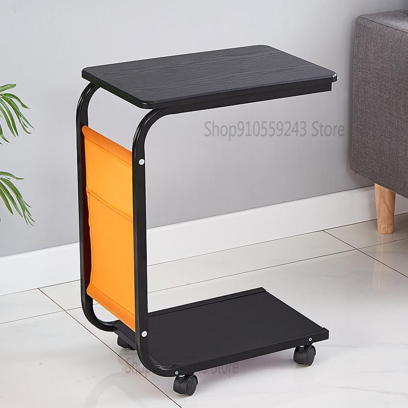 Simple Sofa Side Table, Mini Coffee Table, Living Room Movable Table, Bedside Table, Movable Tea Shelf Corner, Side Table: 2