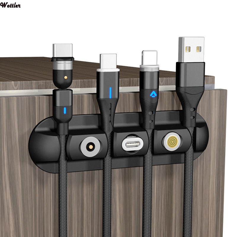 3 in 1 Magnetic Cable Plugs Case For Micro USB Type C Portable Storage Box Magnet Plug Case Connector Head Tips Container Tools