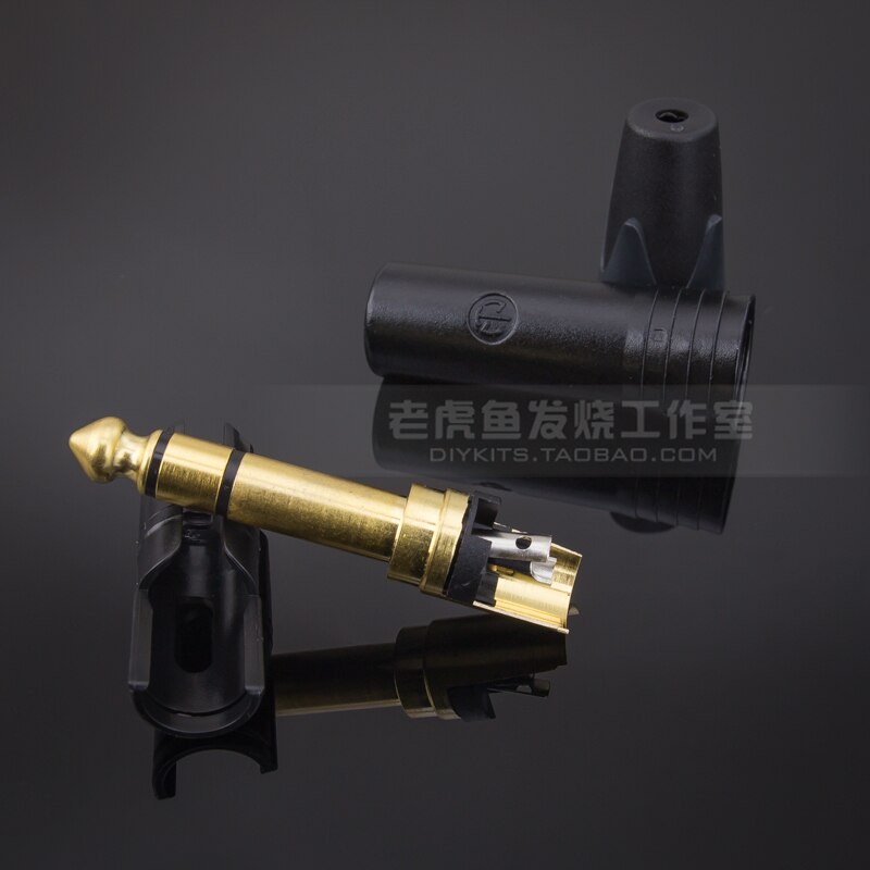 1 pièces suisse Neutrik NP3X-B grand trois cœurs 6.35 stéréo 6.5 Microphone prise de Microphone