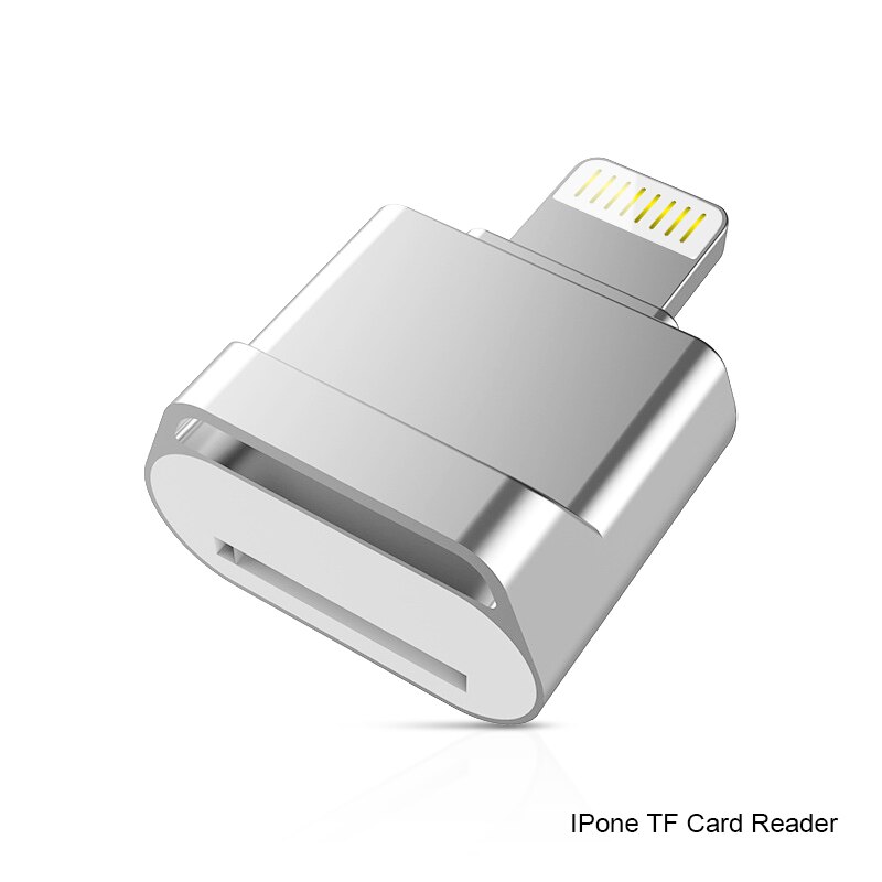 Pendrive para iPhone X/8/7/7/Plus/6/6s/5/iPhone/ipad usb 2,0 usb flash drive memoria usb Stick 16GB 32GB 64GB 128GB Pendrive: silver reader