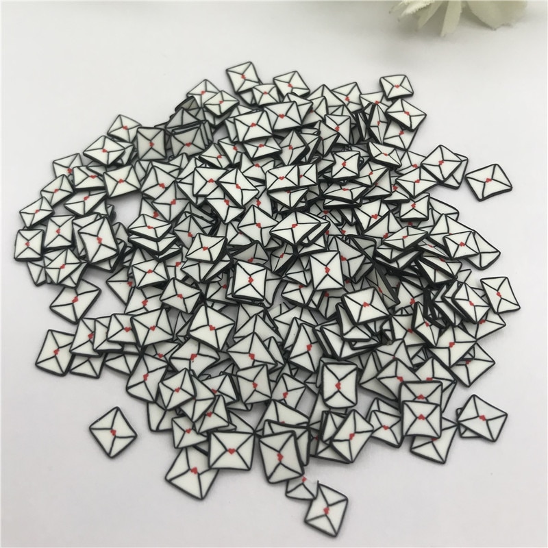 20G 5Mm Envelop Voor Hars Diy Benodigdheden Nagels Art Polymer Clear Clay Accessoires Diy Pailletten Plakboek Shakes Papier craft