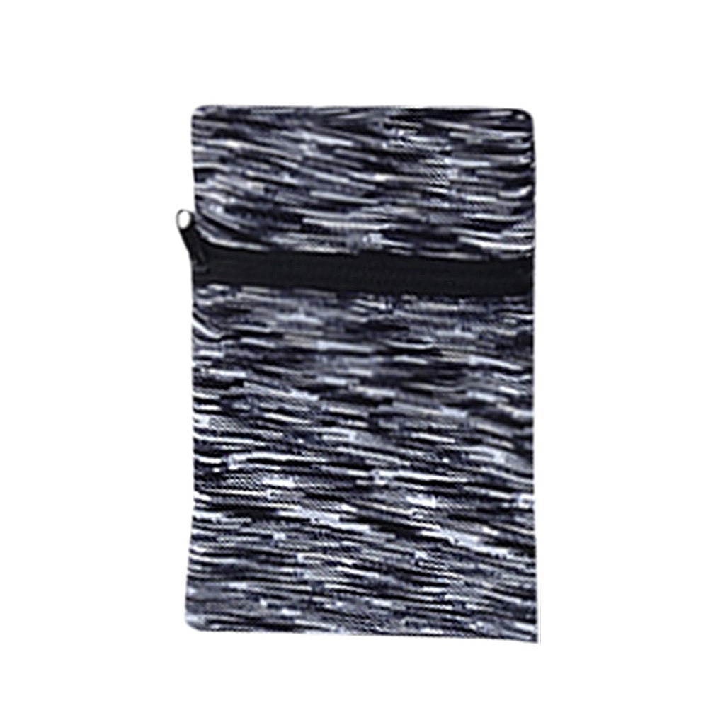 Multifunktionellt band dragkedja ankel wrap sport armband plånbok förvaringsväska fall badminton basket armband svettband 7.25