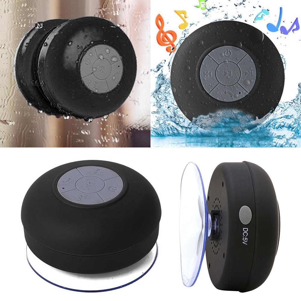 Vandtæt trådløs bluetooth håndfri mikrofon suge bil / badeværelse bruser højttaler