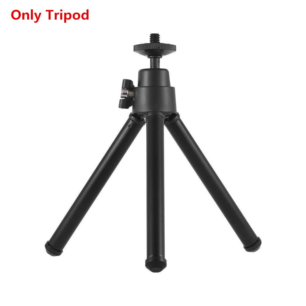 Tripod için telefon Tripode kamera standı tutucu cep telefonu için Mini Tripod akıllı telefon Bluetooth uzaktan telefonu tripodlar Metal: Black Tripod