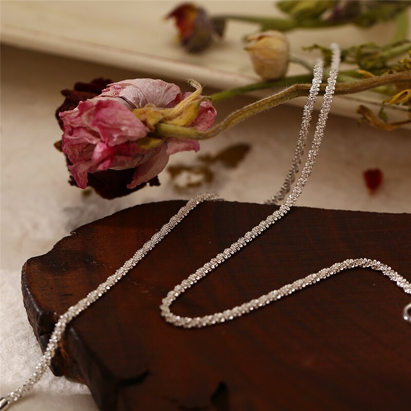 17KM Glänzende Kette Silber Farbe Halsband Halskette Für Frauen Einfache Minimalistischen Choker Halsketten NEUE Kragen Schmuck