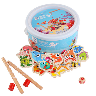 Kinderen Houten Speelgoed Magnetische Spelletjes Vissen Speelgoed Kids 3D Vis Baby Kids Educatief Speelgoed Outdoor Funny Jongens Meisje d237: 20 Pcs Fishes