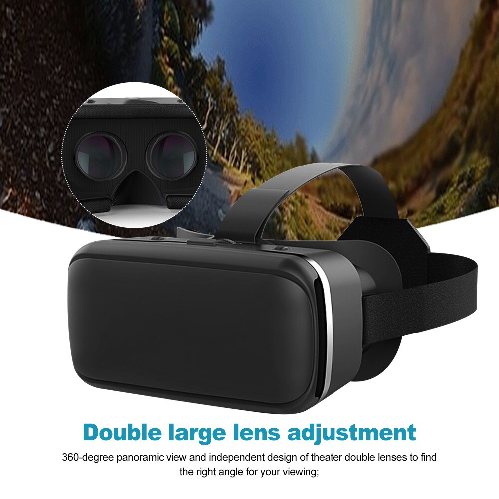 Soft Adjustable Huge Screen Easy Install HD Goggles For Phone 4.5 To 6inch Full Review Detachable VR Headset 3D Glasses