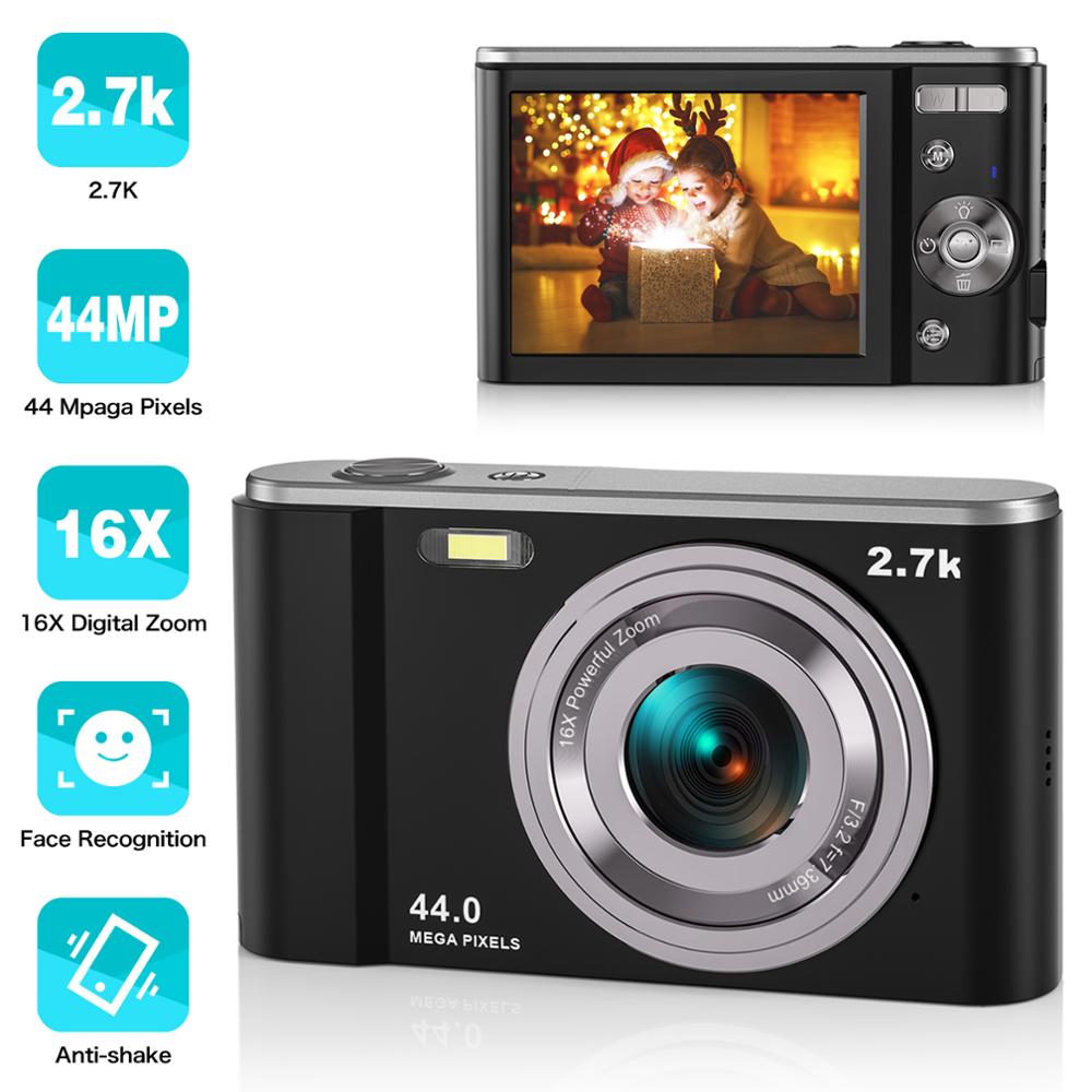 VideoSky DC32 2.88" TFT HD Mini Digital Camera 18MP 16x Zoom Video Camera Smile Capture Mini Camera Anti-Shake Digital Camcorder