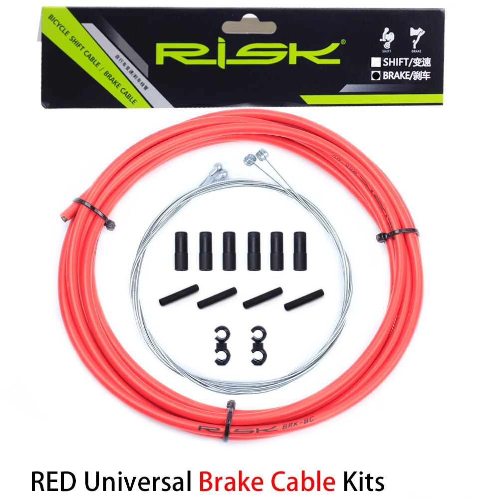 Bicycle Cable sets Housing Cable Hose Kit Brake Shifter For Sram Bike Bicycle derailleur Brake Cable & Shifting Lever Wire Line: Brake Set Red