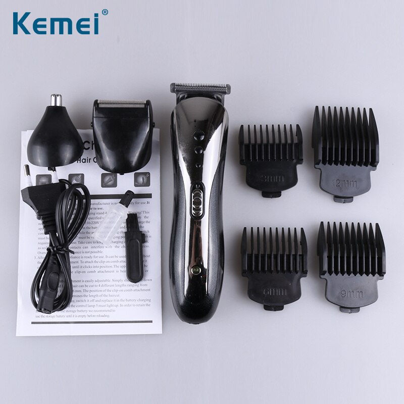 Kemei Tondeuse 3 In 1 Tondeuse Professionele Draadloze Kabel Kapper Mannen Elektrische Kapsel Korte Haired Man trimmer