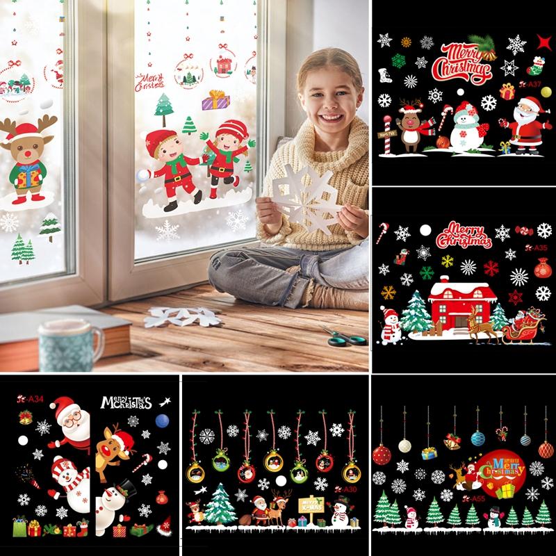 Frohe Weihnachten Zauberstab Aufkleber Fenster Glas Aufkleber Hause Weihnachten Dekorationen Weihnachten Ornamente Weihnachten Neue Jahr Wohnkultur