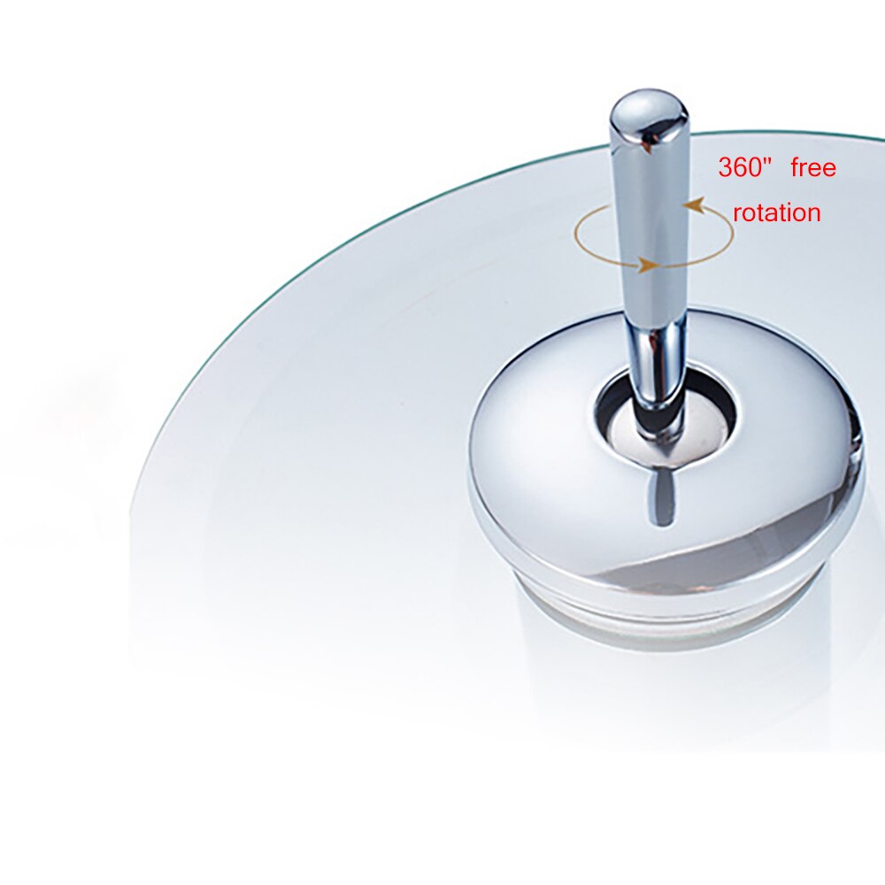 Badkamer Waterval Basin Sink Mengkraan Kraan Chrome Gepolijst Glas Rand Kraan Tap Badkamer Glas Waterval Kraan Creativiteit