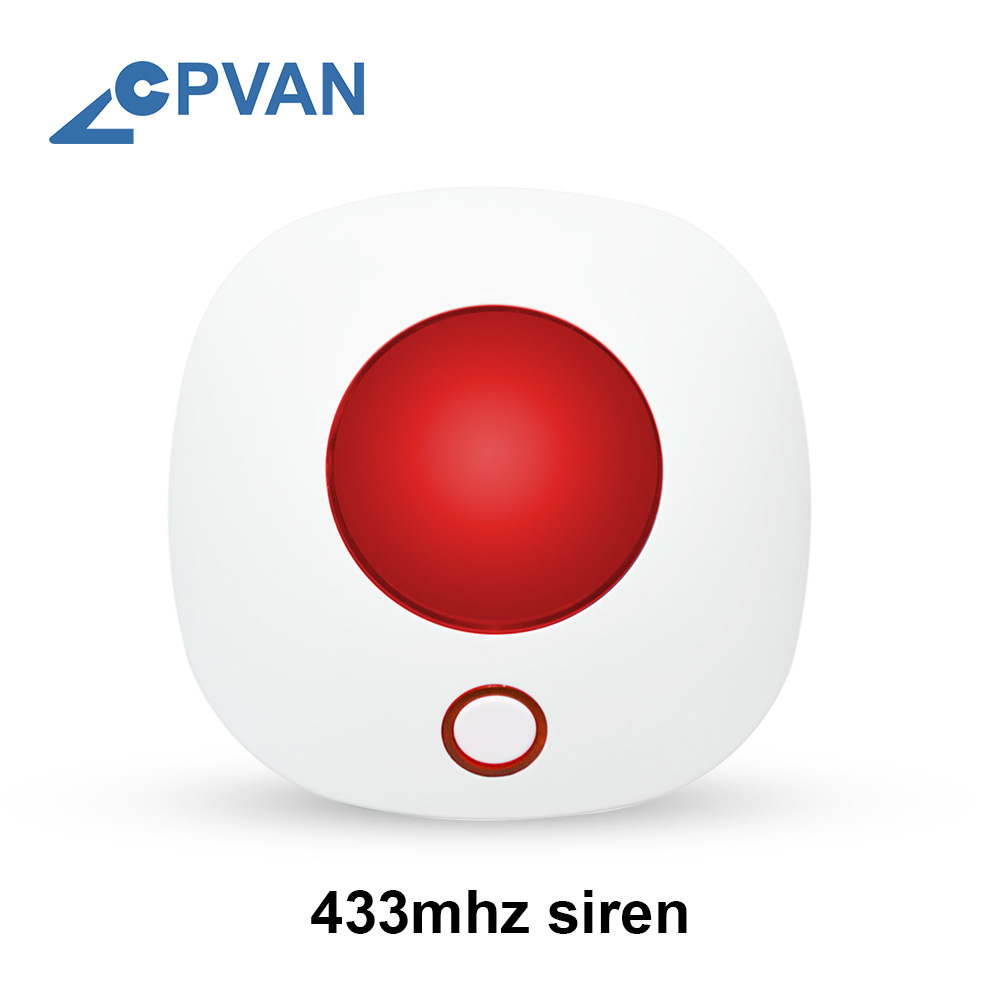 CPVAN 110dB sirena solare esterna senza fili veloce stroboscopico sirena impermeabile per sicurezza domestica antifurto WiFi 4G sistema di allarme GSM: Indoor Siren