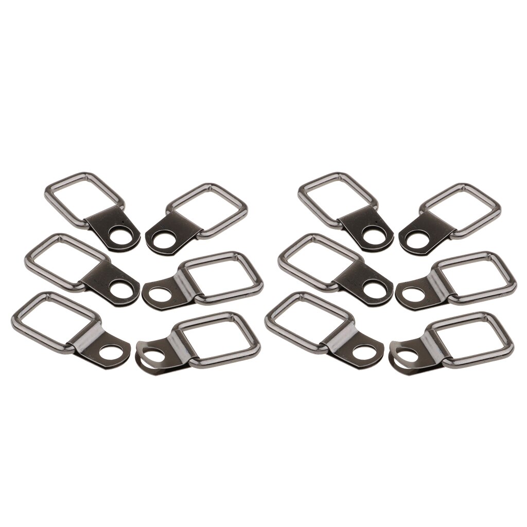 12pcs D Ring Tie Downs Forged Lashing Ring For Jeep Wrangler Trunk Cargo