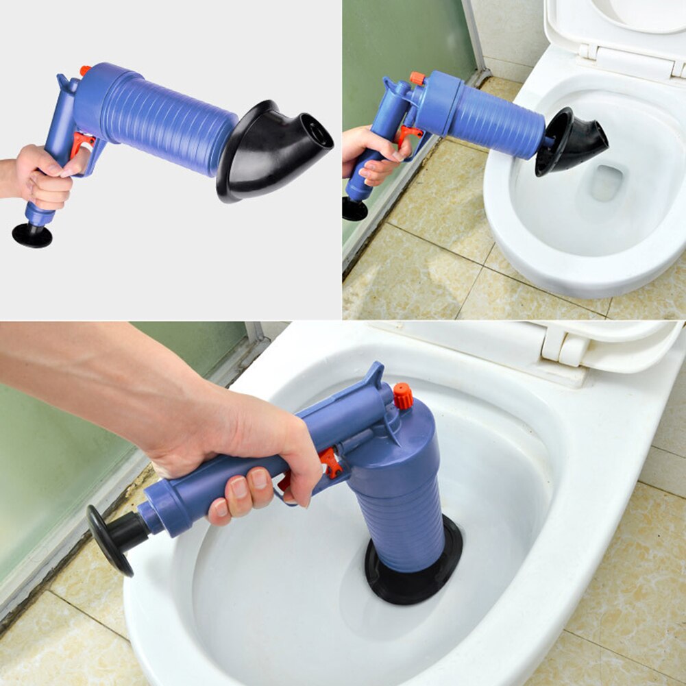 Toilet Dredge Plug Air Power Pump Bathroom Drain Cleaner Sink Blockage Remover Bathroom Drain Cleaner Sewer Blockage Tools