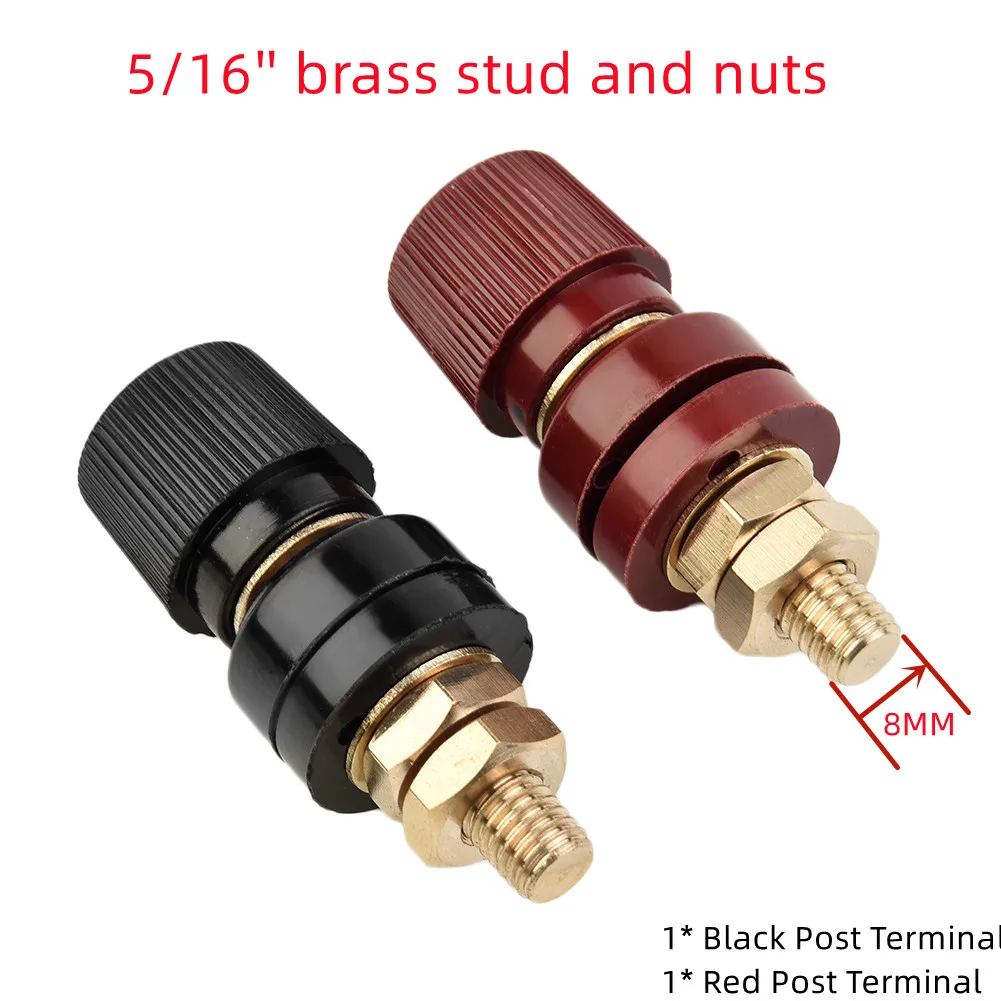6/8mm Remote Battery Power Junction Connector Premium Post Terminal Kit Stud Accessory Universal Replacement Automotives