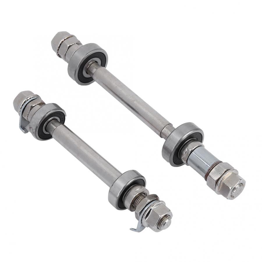 14CM 18CM Bicycle Wheel Hub Axle Front Rear 6000 Bearing Solid Shaft Bicycle Front/rear Axle Lever Bike Repair Tool Accessories