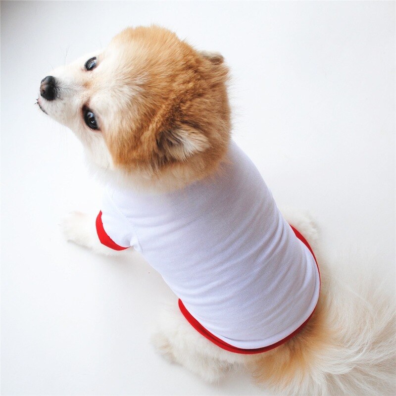 White Pet Dog Clothes Cotton Clothings Dogs Super Small Clothing Cute T Shirt Chihuahua Print Summer Boy Girl Ropa Perro