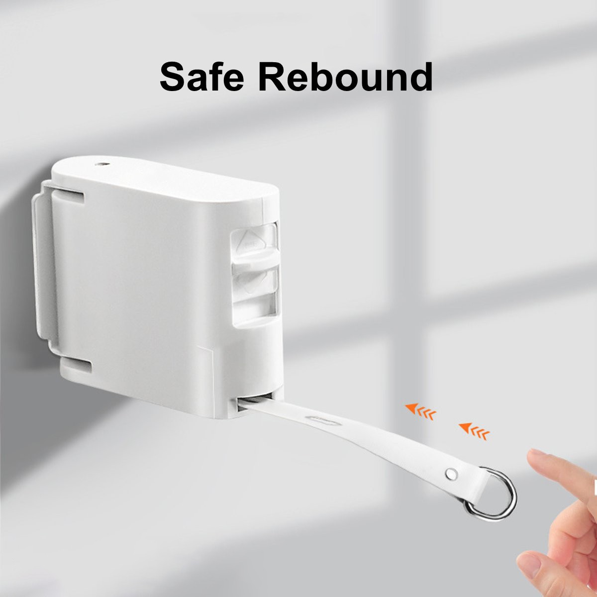 Indoor Outdoor Retractable Laundry Clothesline Wall Hanging Folding Stretch Washing Clothesline Shrinking Balcony Stealth Line