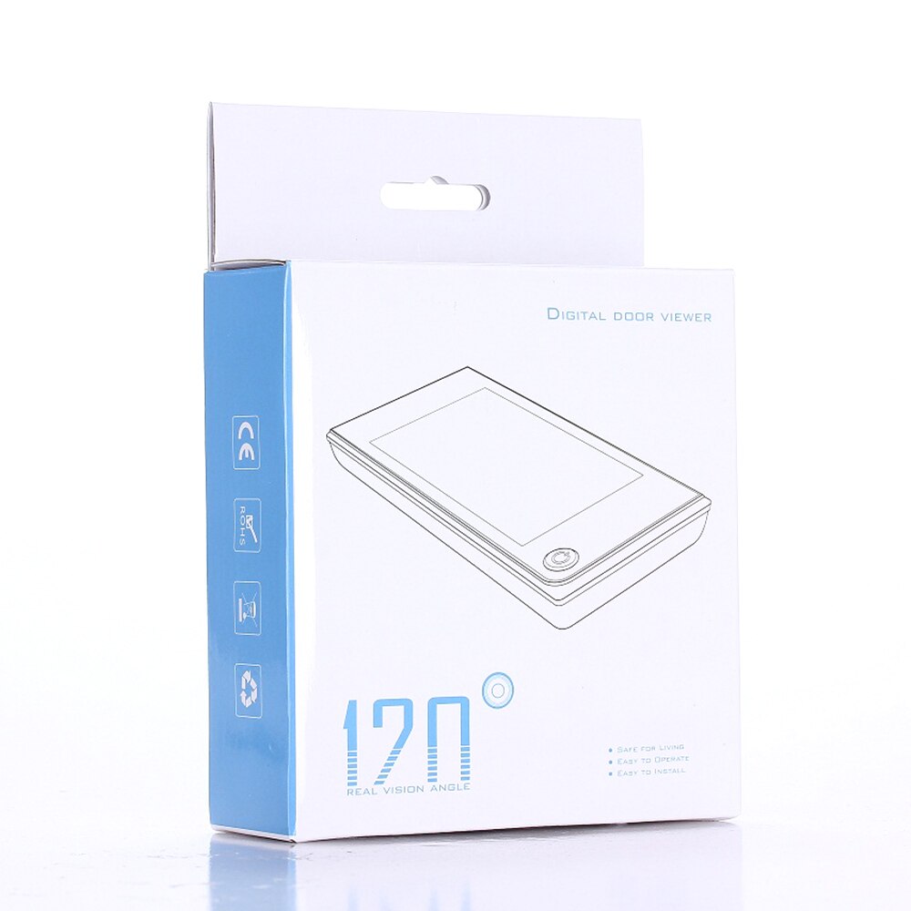 520A mini HD zewnętrzna wizjer wizjer 130 stopni przeglądarka kryty ekran LCD na zewnątrz kolorowy wizualny wideo cyfrowy dzwonek
