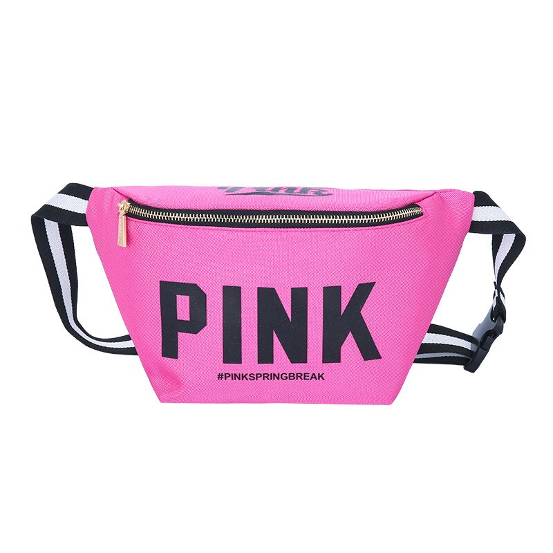 LADSOUL Banana Fanny Packs Women Hip Bum Bag Girls Pocket Diagonal Cross Bag Pink Bag Purse Ladies Pack Belt Heuptas Pockets