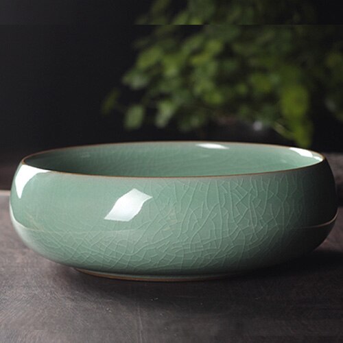 Celadon Tee Washset Keramik Tasse Stift Große Tee Waschen Eis Riss Offene Stück Von Wasser Ceremonia Del Te Haushalts Produkte DH50CX: Stil 1