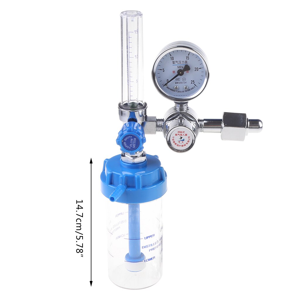 Przepływomierz tlenu przepływomierz tlenu manometr regulator ciśnienia tlenu 0-10L/min G5/8 dla osób starszych