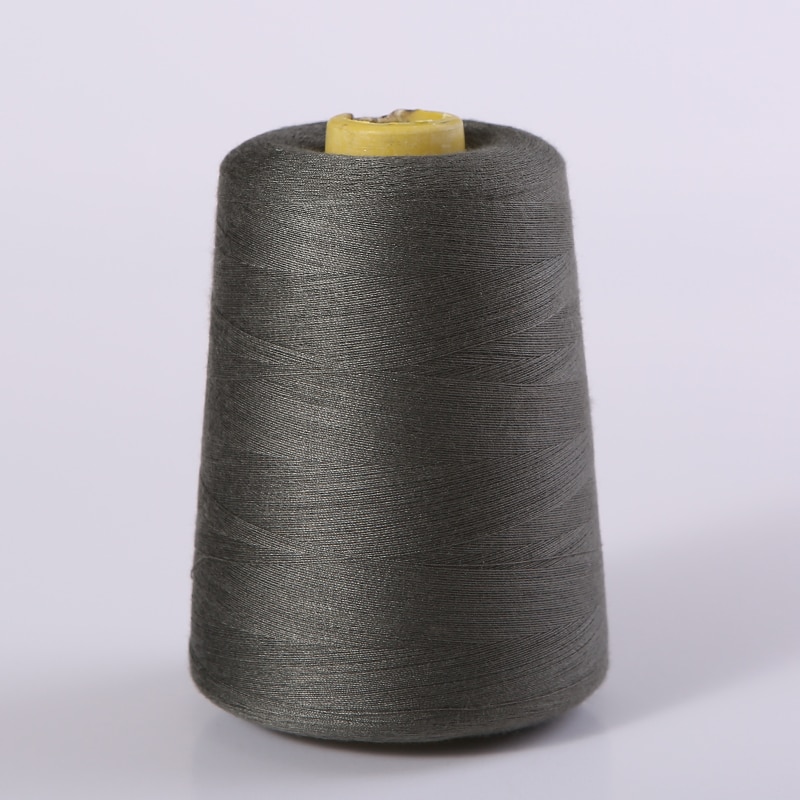 8000 Yards Grey Industrial Overlock Sewing Machine Polyester Thread Sewing Line