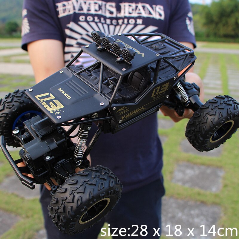 28cm RC Car 1/16 4WD 4x4 Driving Car Double Motors Drive Bigfoot Car Remote Control Car Model Off-Road Vehicle Toy