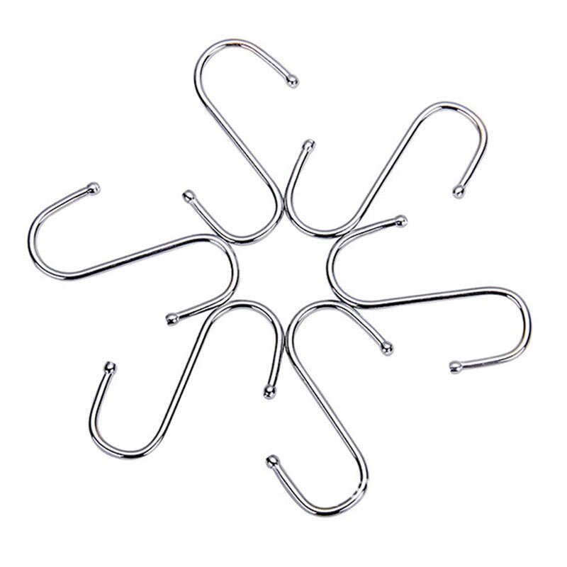 S Shape Hook Door Save Space Closet Bag Holder Clothes Hanging Powerful Stainless Steel Meat House Kitchen Pot Pan Hanger