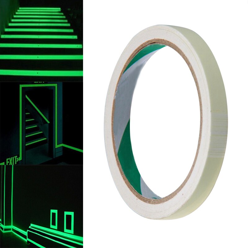 1Pcs Lichtgevende Lichtgevende Strip Home Improvement Stage Antislip Lichtgevende Pet Tape Pvc Afdrukken Self-Lichtgevende Film lichtgevende Tape