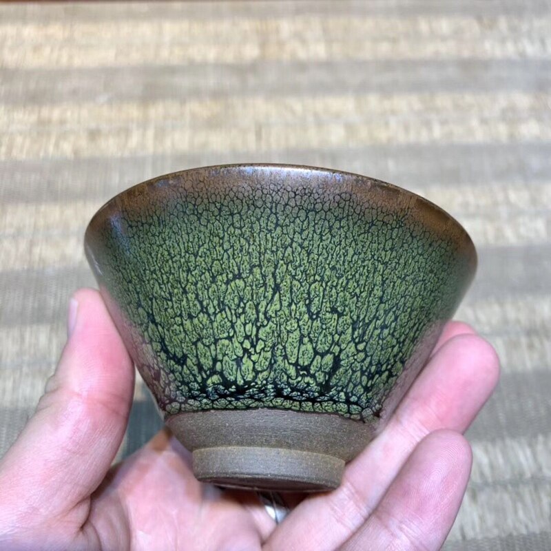 KCHAIN 6PCS Handmade Ceramic Cup Set 2.5oz 6 Colors Pottery Tea Cups