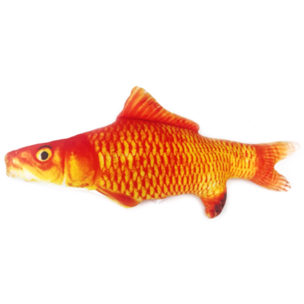 20/30/40 cm Simulation Fish Plush Toys Cat Wagging Fish Soft Realistic Red carp Saury Catfish Toy For Pet Funny Chewing