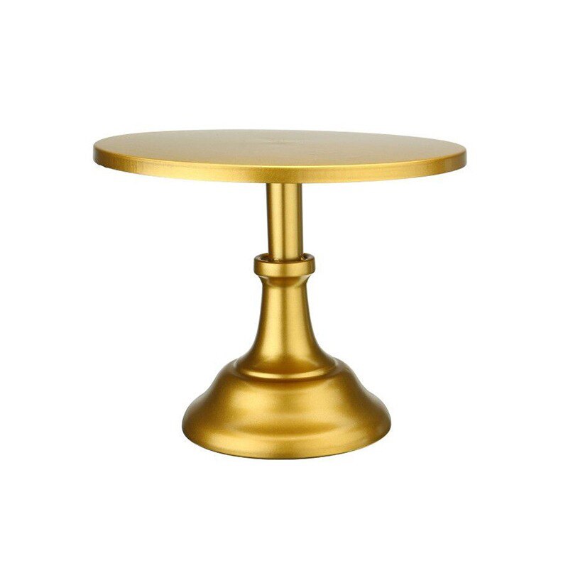Wrought Iron Cake Stand Home Party Dessert Display Stand Wedding Decoration Wrought Iron Birthday Cake Tray Fruit Dessert Tray: Gold / 10 inches