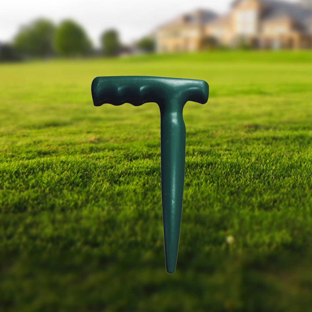 Punzón de jardín de plástico portátil, herramienta de perforación de suelo, herramienta de jardinería de plántulas, perforadora de suelo de jardín multifuncional