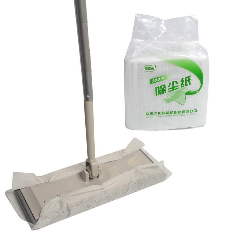 Household Anti Static Dirt Grime Hair Flat Mop with Replacement Mop Cloth Bathroom Rotating Cleaning Mop