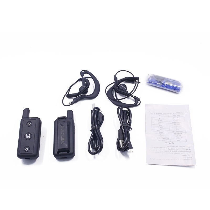 2PCS LEIXEN VV-109 Mini Walkie Talkie 0.5W UHF 16CH For Hair Salon Restaurant Radios Transceiver Radio Comunicador Ham Radio