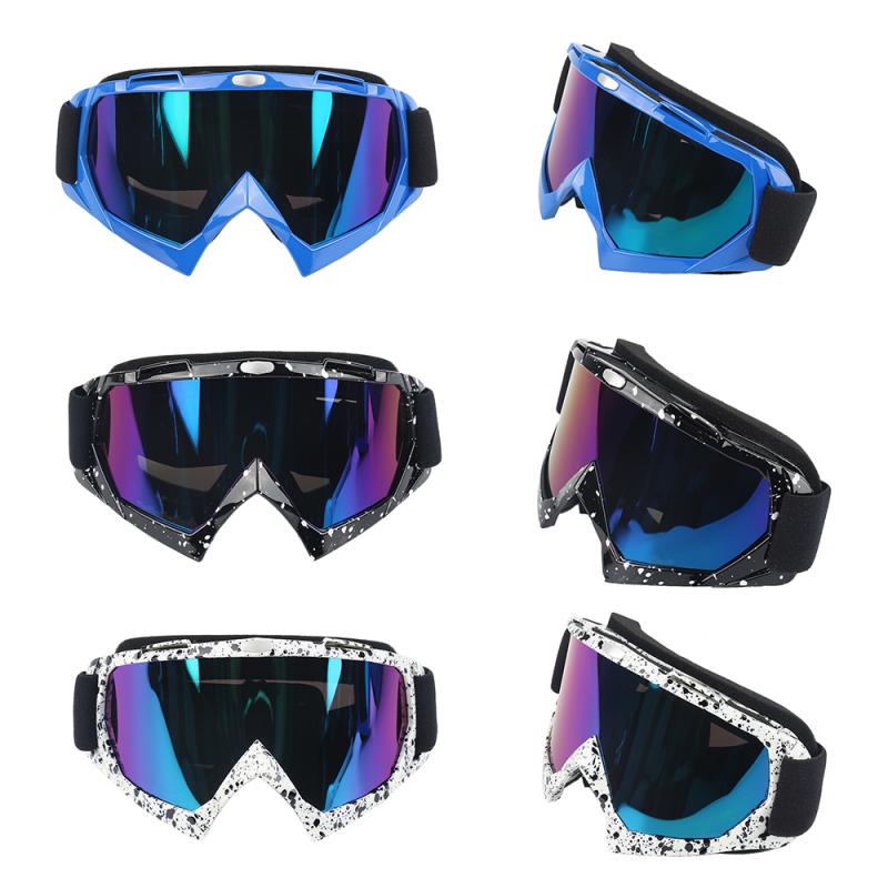 Een Paar Goggles Eyewear Lens Motocross Racing Atv Crossmotor Motorfiets Off-Road Winddicht Bril Outdoor Riding Fietsen Bril