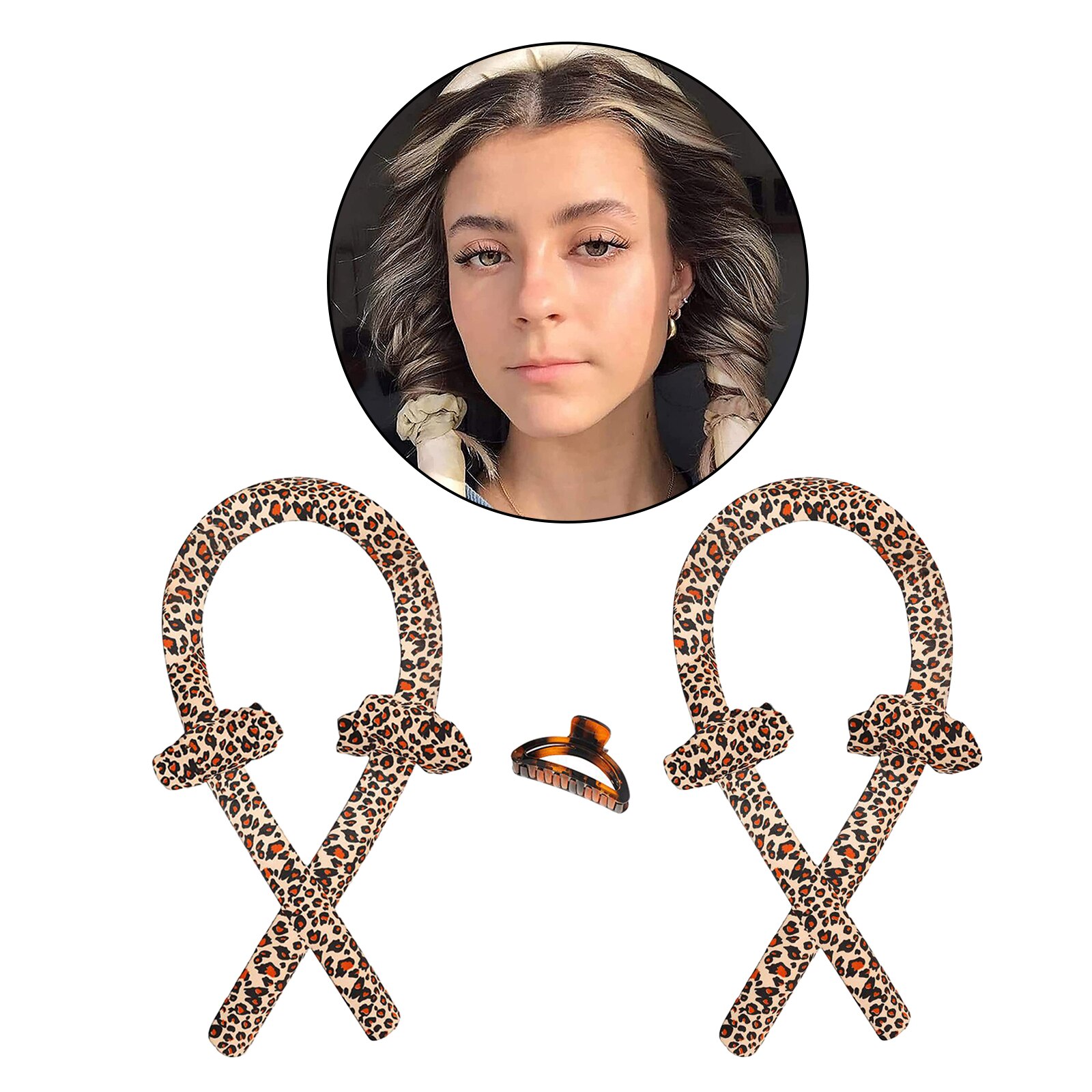 Sleeping Heatless Curling Rod Headband Wave Silk Hair Rollers Hair Styling