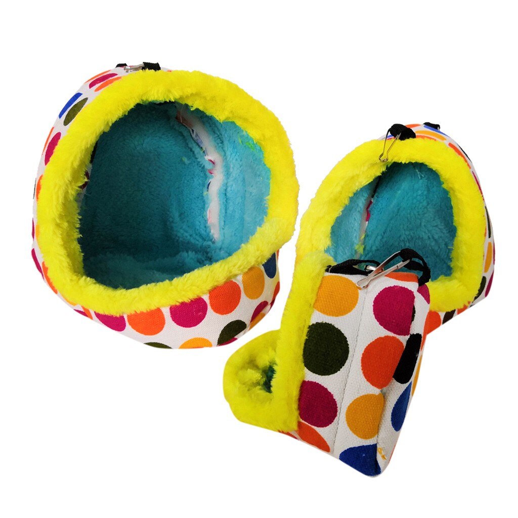 Cama de pájaro para invierno, hamster, ardilla, loro de cola larga, Agujero cálido para Hamaca, además de terciopelo grueso, otoño e invierno, #40