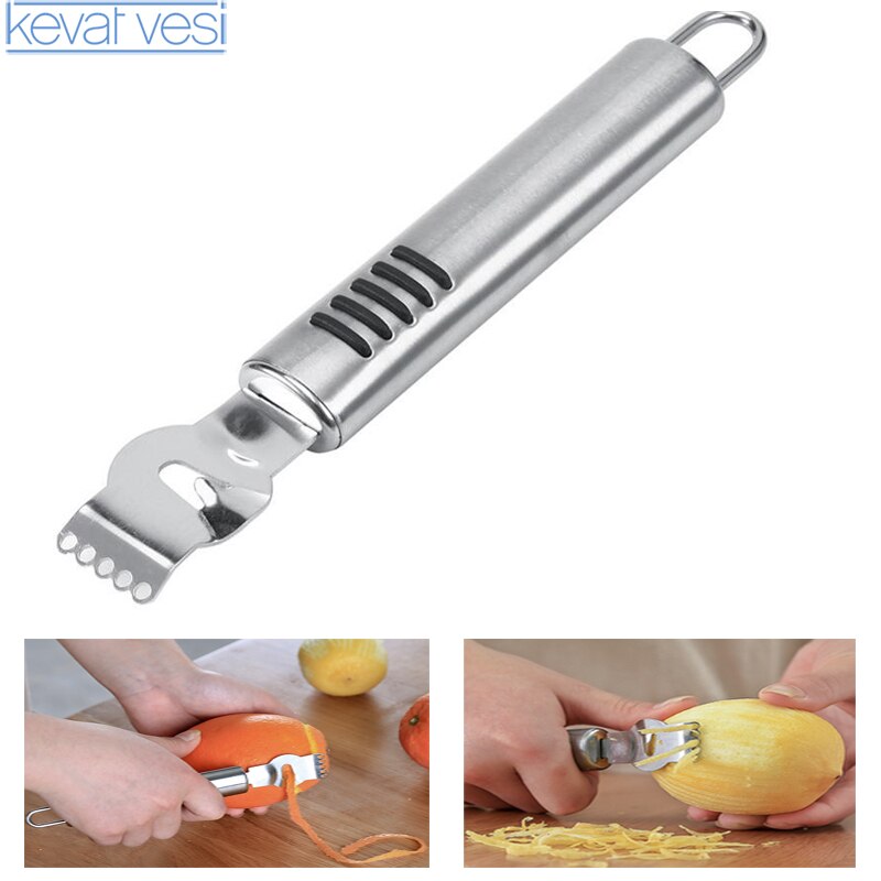 Roestvrij Staal Citroen Rasp Groente Fruit Dunschiller Rasp Schraper Fruit Vleesmes Keuken Gadgets Bar Accessoires